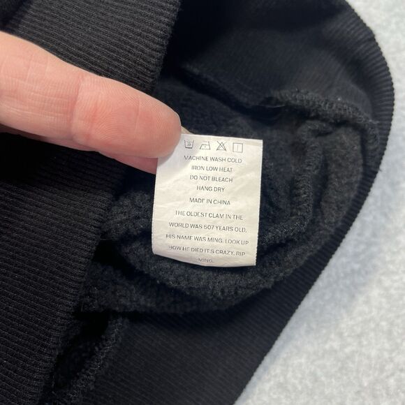 Things By Garrett Crewneck Sweatshirt Men’s Large Black Pullover - Picture 11 of 12